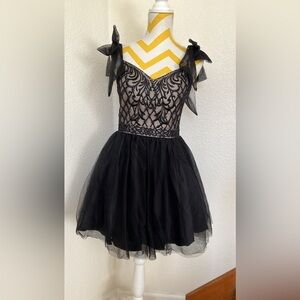 Elegant Black Lace Dress